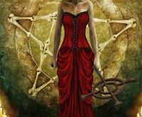 demon red dress