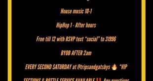 FREE BEFORE 12 THIS SATURDAY WITH TEXT. 
BYOB AFTER 2am 
EVERY SECOND SATURDAY a...