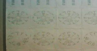 Here's a modest 8' x 4' wall mounted speculum of astronomical/astrological data,...