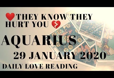 Aquarius daily love reading ⭐ THEY KNOW THEY HURT YOU ⭐ 29 JANUARY 2020