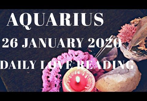 Aquarius daily love reading ⭐ YOU ARE THEIR ONE AND ONLY !⭐26 JANUARY 2020