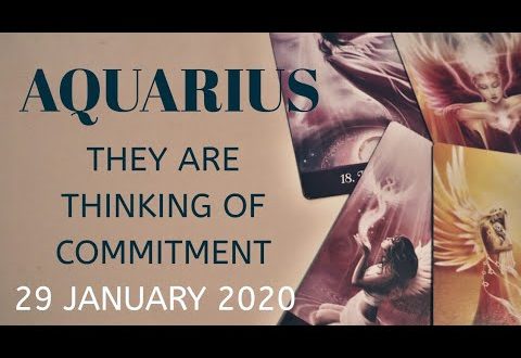 Aquarius daily love reading 💖 THEY ARE THINKING OF COMMITMENT 💖 29 JANUARY  2020