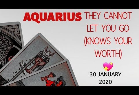 Aquarius daily love reading 💖 THEY CANNOT LET YOU GO (KNOWS YOUR WORTH) 💖 30 JANUARY 2020