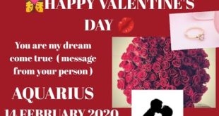 Aquarius daily love reading 💗 YOU ARE MY DREAM COME TRUE (MESSAGE FROM YOUR PERSON)14 FEBRUARY 2020