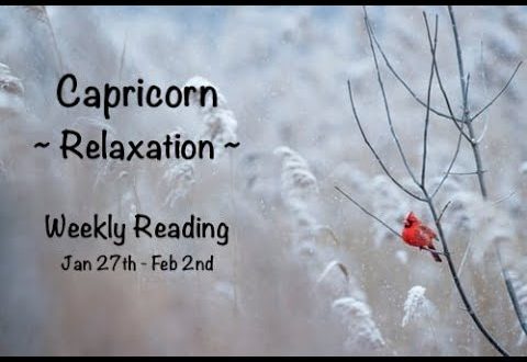 Capricorn - Relaxation - Weekly Reading Jan 27th - Feb 2nd