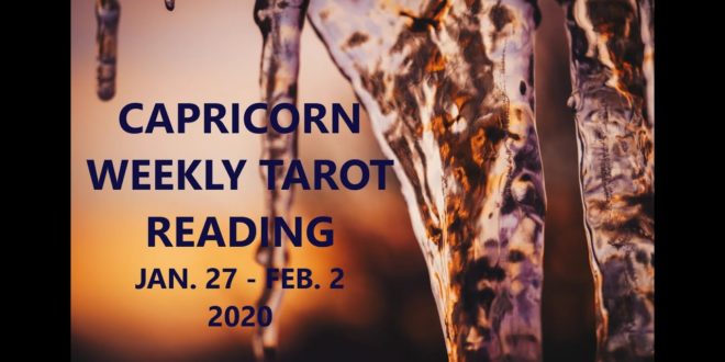 Capricorn Weekly Tarot Reading Jan.27- Feb.2  2020 ~Mystic Door Tarot~ CUT LOOSE CAP!