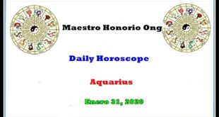 Daily Horoscope, Aquarius, Enero 31, 2020