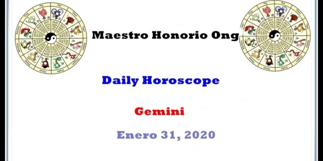 Daily Horoscope, Gemini, Enero 31, 2020