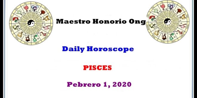 Daily Horoscope, Pisces, Pebrero 1, 2020