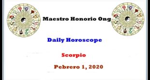 Daily Horoscope, Scorpio, Pebrero 1, 2020