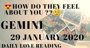Gemini daily love reading ⭐ HOW DO THEY FEEL ABOUT YOU ⭐ 29 JANUARY 2020