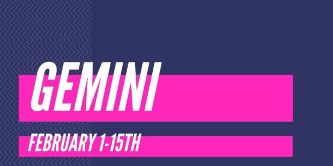Gemini- "You've got it going on this month!!!" February 1-15th