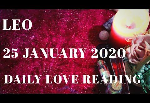 Leo daily love reading ⭐ THIS PERSON DIDN'T THINK OF LEAVING YOU ⭐ 25 JANUARY 2020
