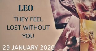 Leo daily love reading 💖 THEY FEEL LOST WITHOUT YOU  💖 29 JANUARY 2020