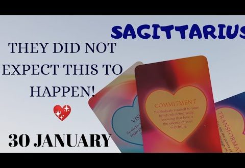 Sagittarius daily love reading ✨ THEY DID NOT EXPECT THIS TO HAPPEN ✨ 30 JANUARY 2020