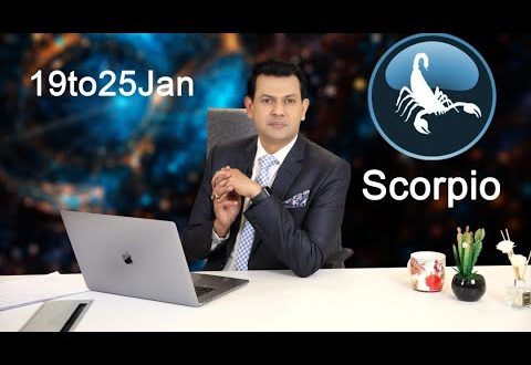 Scorpio Weekly horoscope 19Jan To 25 Jan 2020