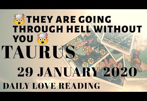Taurus daily love reading ⭐ THEY ARE GOING THROUGH HELL WITHOUT YOU ⭐ 29 JANUARY 2020