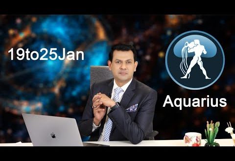 Aquarius Weekly horoscope 19Jan To 25 Jan 2020