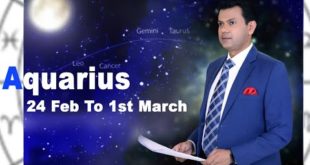 Aquarius Weekly horoscope 24Feb To 1st March 2020
