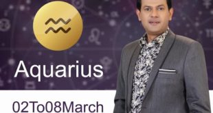 Aquarius Weekly horoscope 2March To 8March 2020