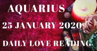 Aquarius daily love reading ⭐ THEY ARE FEELING LONELY WITHOUT YOU ⭐ 25 JANUARY 2020