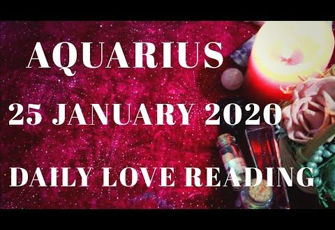 Aquarius daily love reading ⭐ THEY ARE FEELING LONELY WITHOUT YOU ⭐ 25 JANUARY 2020