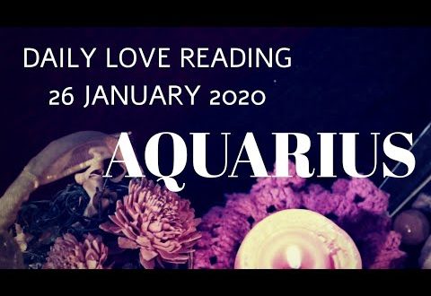 Aquarius daily love reading 💖THIS IS THE PERSON FOR YOU💖26 JANUARY 2020