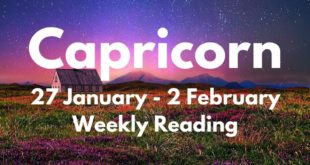 CAPRICORN YOU’RE WALKING RIGHT INTO A BRIGHT FUTURE! JANUARY 27th - 2nd FEBRUARY