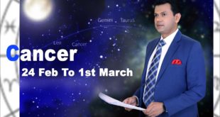 Cancer Weekly horoscope 24Feb To 1st March 2020