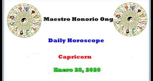 Daily Horoscope, Capricorn, Enero 28, 2020