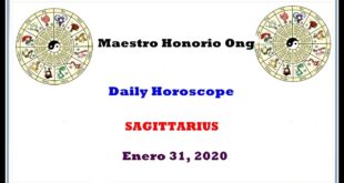 Daily Horoscope, SAGITTARIUS , Enero 31, 2020