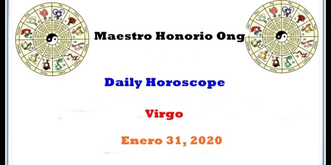 Daily Horoscope, Virgo, Enero 31, 2020