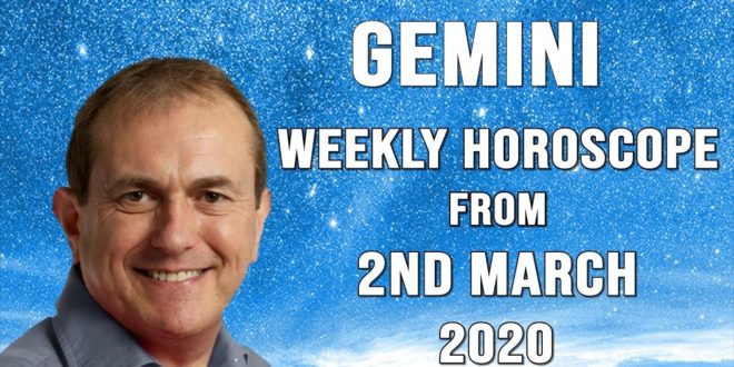 Gemini Weekly Horoscope from 2nd March 2020