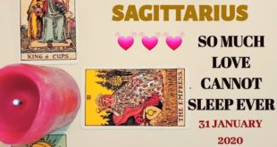Sagittarius daily love reading ✨ SO MUCH LOVE CANNOT SLEEP EVER !  ✨31 JANUARY 2020
