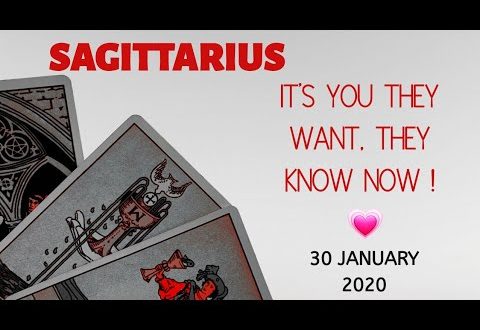 Sagittarius daily love reading 💖IT'S YOU THEY WANT,  THEY KNOW NOW !💖 30 JANUARY 2020