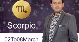 Scorpio Weekly horoscope 2March To 8March 2020