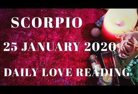 Scorpio daily love reading ⭐ THEY ARE DESPERATE TO TALK ⭐25 JANUARY 2020