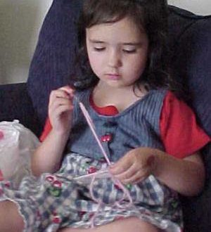 daughter sewing