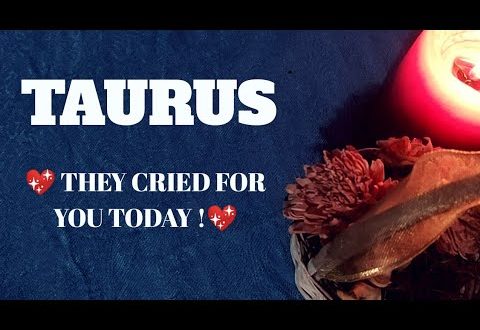 Taurus daily love reading ⭐ THEY CRIED FOR YOU TODAY ⭐23 JANUARY 2020