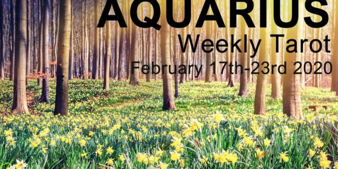 AQUARIUS WEEKLY TAROT READING  "NEW LOVE IS COMING YOUR WAY AQUARIUS!"  February 17th-23rd 2020