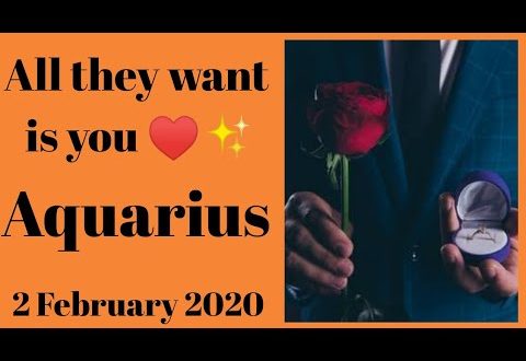 Aquarius daily love reading 💖 ALL THEY WANT IS YOU 💖 2 FEBRUARY 2020