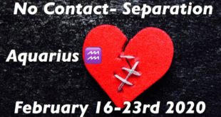 Aquarius ♒️ NO CONTACT-SEPARATION “WEEKLY”LOVE READING TAROT FEBRUARY 16-23rd 2020