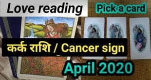 Cancer love reading in hindi|April 2020|monthly horoscope|कर्क राशिफल