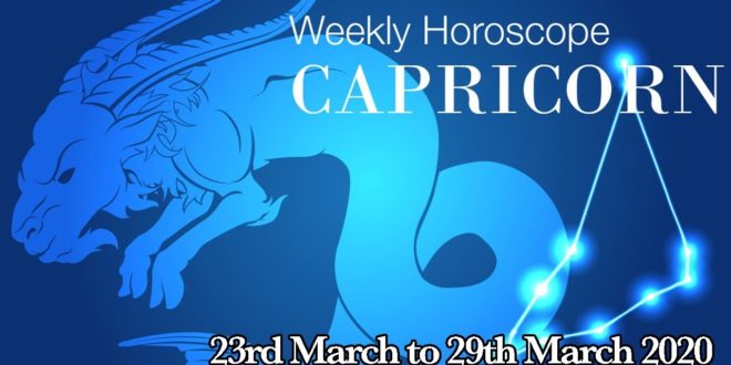 Capricorn Weekly Horoscope From 23rd March 2020 | Preview