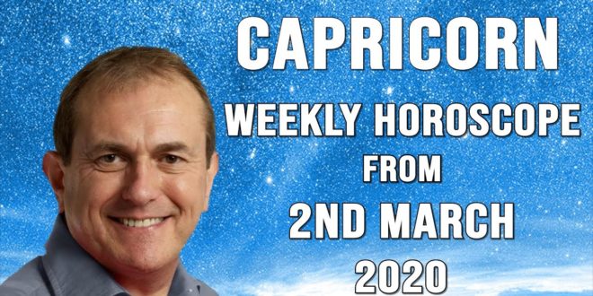 Capricorn Weekly Horoscope from 2nd March 2020