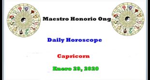 Daily Horoscope, Capricorn, Enero 29, 2020