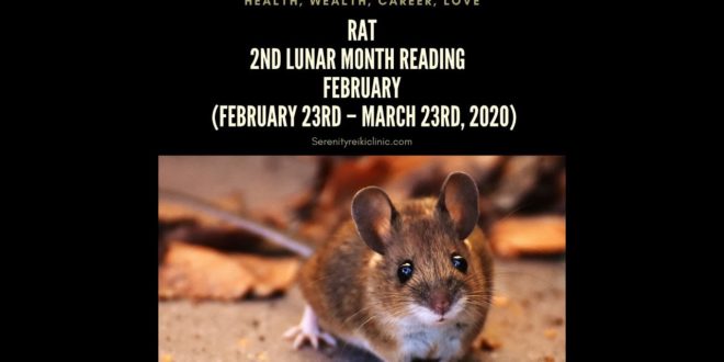 Rat Monthly Horoscope for Second Lunar Month 2020 Intuitive Astrology Tarot