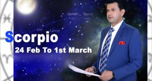 Scorpio Weekly horoscope 24Feb To 1st March 2020