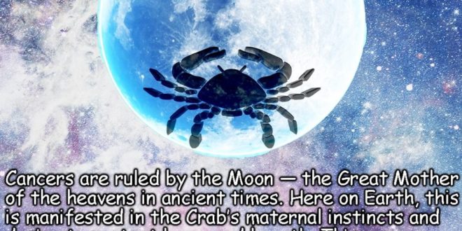 Zodiac signs are ruled by planets and stars -
Cancer is ruled by the Moon.
Meet ...