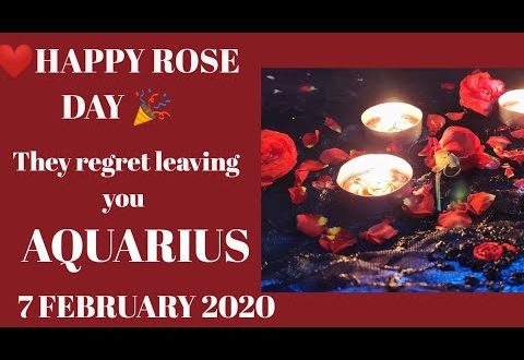 Aquarius daily love reading 💖THEY REGRET LEAVING YOU 💖 7 FEBRUARY 2020
